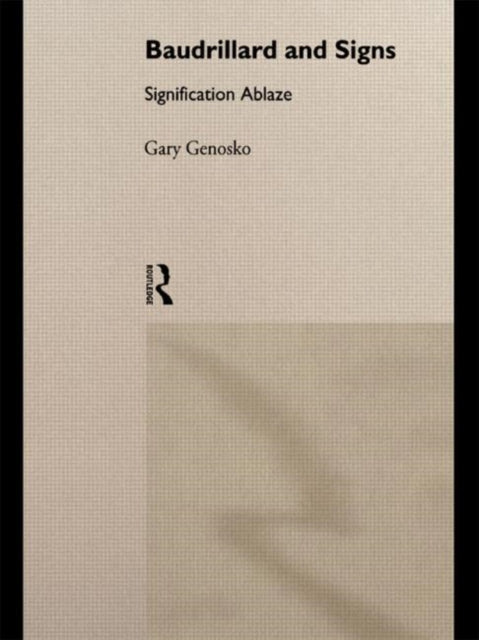 Book cover of: Baudrillard and Signs