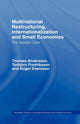 Book cover of: Multinational Restructuring, Internationalization and Small Economies. By: T. Andersson