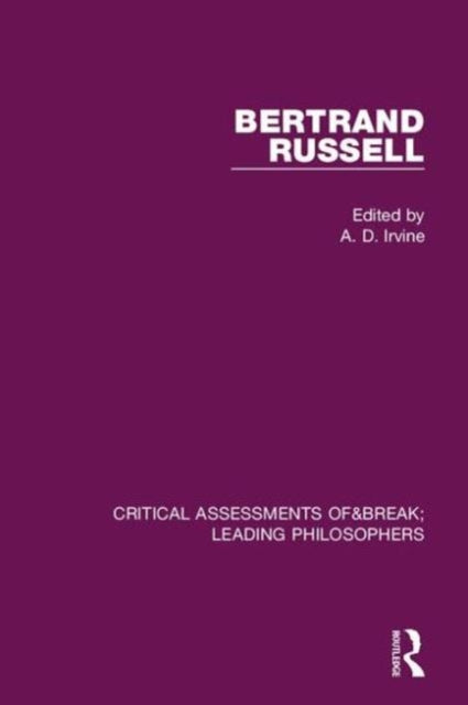 Book cover of: Bertrand Russell. By: Andrew Irvine