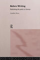Book cover of: Before Writing