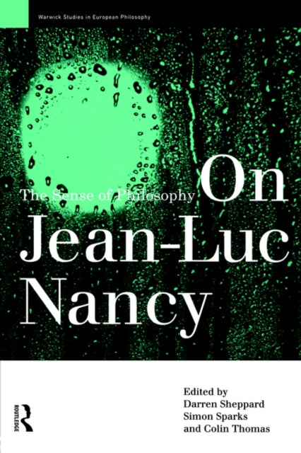 Book cover of: On Jean-Luc Nancy. By: D. Sheppard