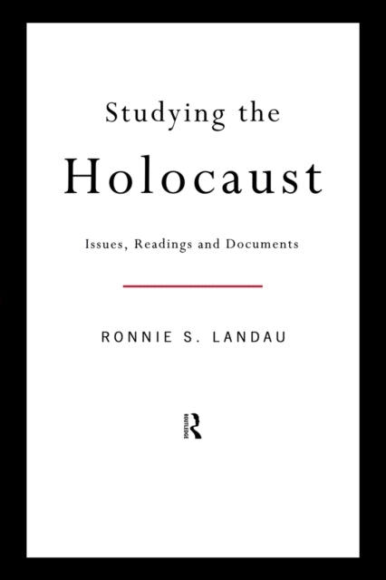 Book cover of: Studying the Holocaust