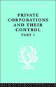 Book cover of: Private Corporations and their Control. By: A.B. Levy