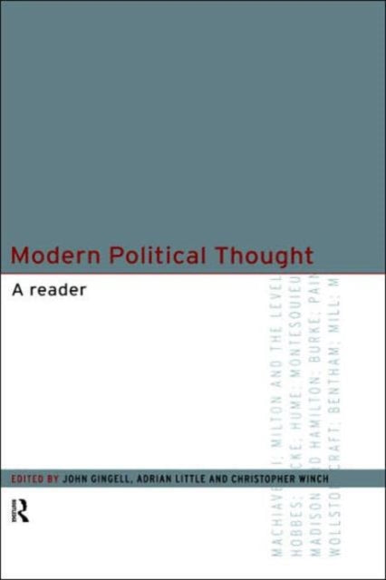 Book cover of: Modern Political Thought. By: Adrian Little