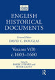 Book cover of: English Historical Documents, 1603–1660. By: Peter Gaunt, David Charles Douglas