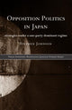 Book cover of: Opposition Politics in Japan. By: Stephen Johnson
