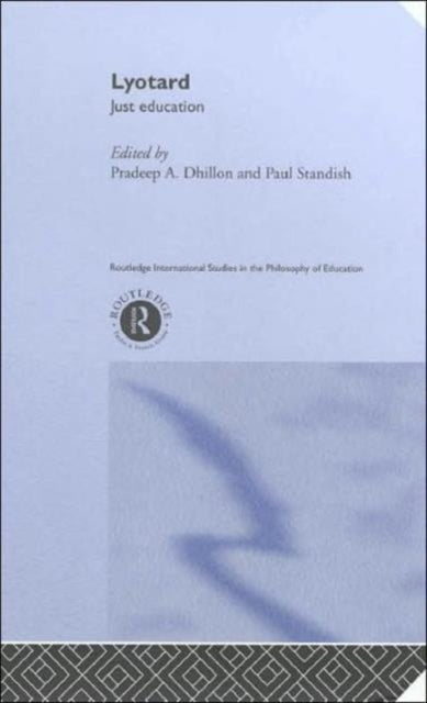 Book cover of: Lyotard. By: P. Dhillon