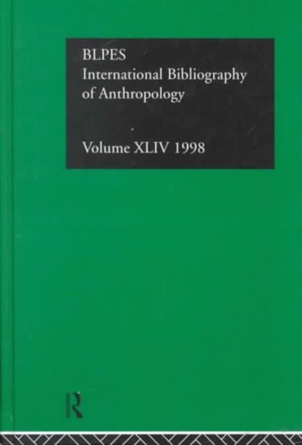 Book cover of: IBSS: Anthropology: 1998. By: Compiled by the