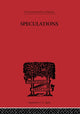 Book cover of: Speculations. By: T.e. Hulme