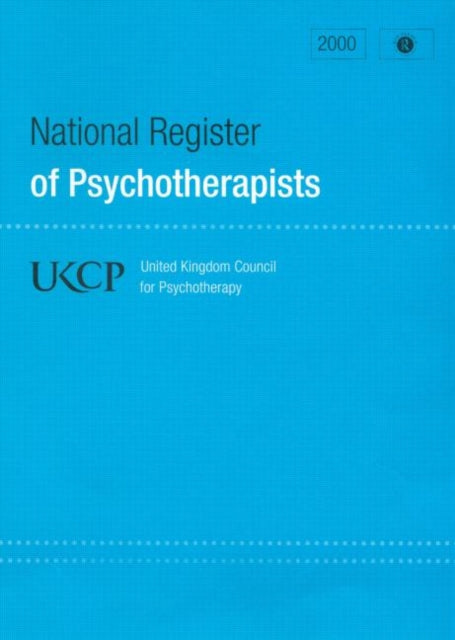 Book cover of: National Register of Psychotherapists 2000. By: (ukcp) United K