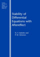 Book cover of: Stability of Differential Equations with Aftereffect. By: N.V. Azbelev