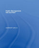 Book cover of: Public Management: Old and New. By: Laurence Lynn
