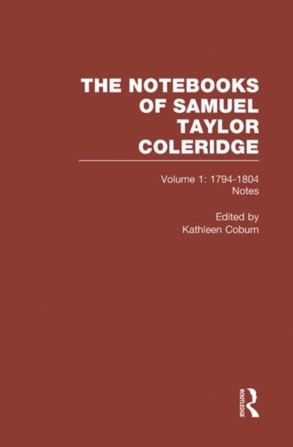 Book cover of: Coleridge Notebooks V1 Notes. By: Kathleen Coburn