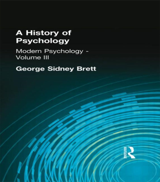 Book cover of: History of Psychology. By: George S Brett