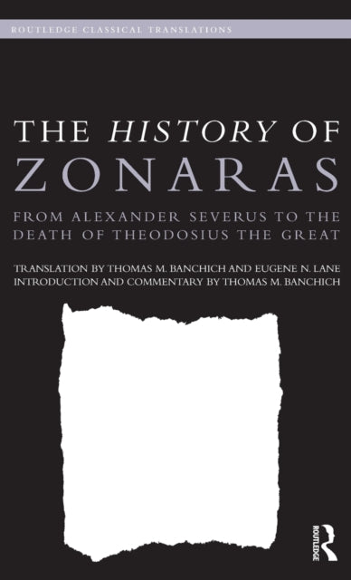 Book cover of: History of Zonaras. By: Zonaras, Joannes