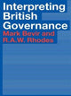 Book cover of: Interpreting British Governance. By: Mark Bevir