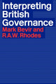 Book cover of: Interpreting British Governance. By: Mark Bevir
