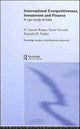 Book cover of: International Competitiveness, Investment and Finance