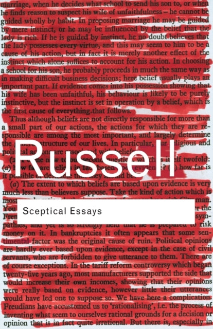 Book cover of: Sceptical Essays. By: Bertrand Russell