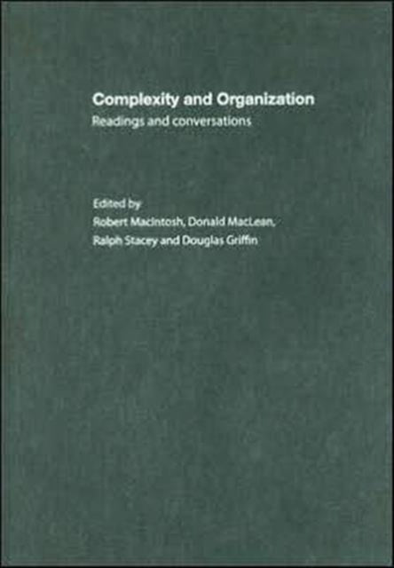 Book cover of: Complexity and Organization. By: R. Macintosh