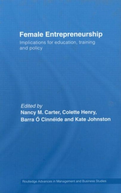 Book cover of: Female Entrepreneurship. By: N. Carter