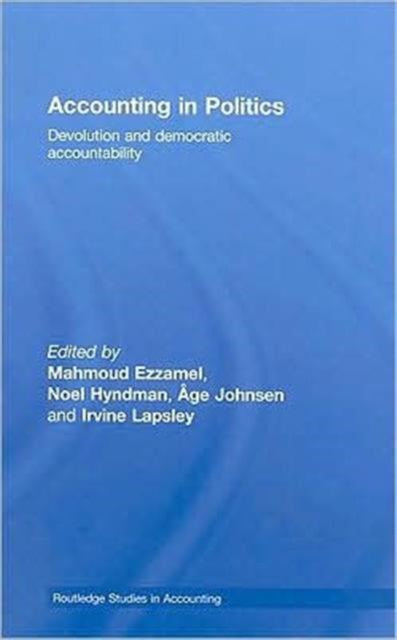Book cover of: Accounting in Politics. By: Irvine Lapsley