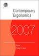 Book cover of: Contemporary Ergonomics 2007. By: Philip D. Bust, Ergonomics Society (Great Britain). Conference