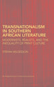 Book cover of: Transnationalism in Southern African Literature. By: Stefan Helgesson