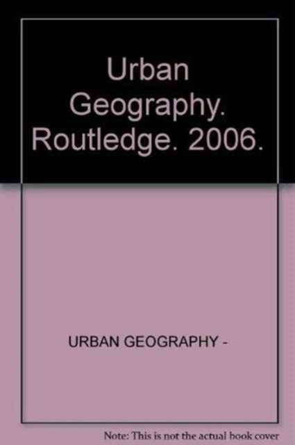 Book cover of: Urban Geography