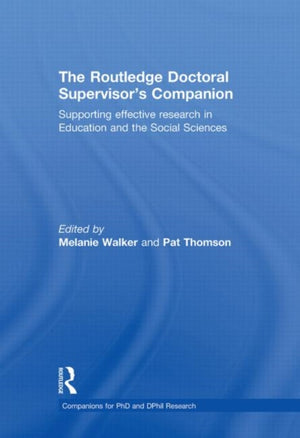 The Routledge Doctoral Supervisor's Companion