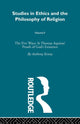 Book cover of: Studies in Ethics and the Philosophy of Religion. By: Kenny