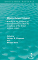 Book cover of: Open Government (Routledge Revivals). By: Chapman, Richard A.