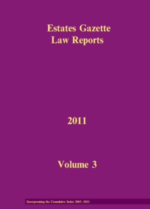 EGLR 2011 Volume 3 and Cumulative Index