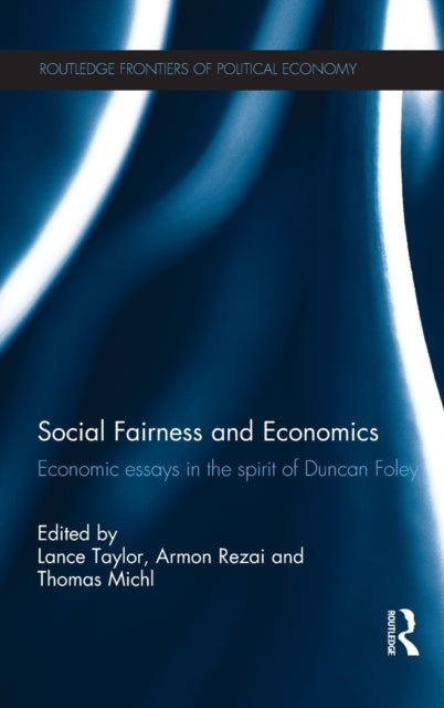 Book cover of: Social Fairness and Economics. By: Lance Taylor