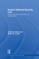 Book cover of: Israel's National Security Law. By: Amichai Cohen