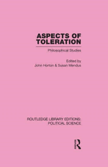 Book cover of: Aspects of Toleration. By: Horton, John