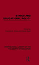 Book cover of: Ethics and Educational Policy (International Library of the Philosophy of Education Volume 21). By: Kenneth A. Strike
