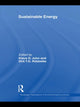 Book cover of: Sustainable Energy. By: Klaus Dieter John