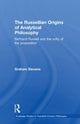 Book cover of: Russellian Origins of Analytical Philosophy. By: Graham Stevens