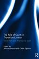 Book cover of: Role of Courts in Transitional Justice. By: Jessica Almqvist