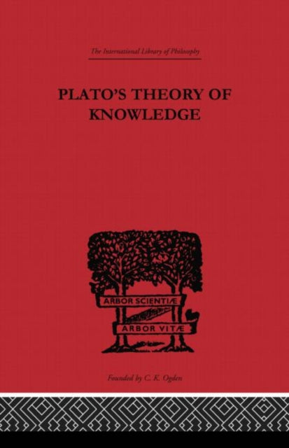 Book cover of: Plato's Theory of Knowledge. By: Francis MacDonald Cornford