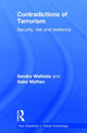 Book cover of: Contradictions of Terrorism. By: Gabe Mythen