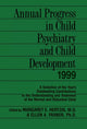 Book cover of: Annual Progress in Child Psychiatry and Child Development 1999. By: Margaret Hertzig