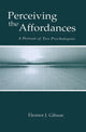 Book cover of: Perceiving the Affordances. By: Eleanor J. Gibson
