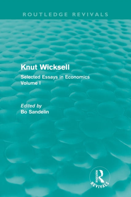 Book cover of: Knut Wicksell. By: Bo Sandelin