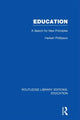 Book cover of: Education (RLE Edu K). By: Herbert Phillipson