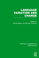 Book cover of: Language Variation and Change. By: Robert Bayley