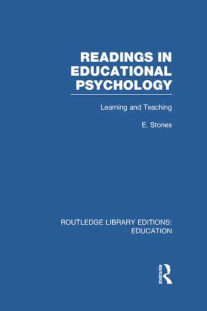 Book cover of: Readings in Educational Psychology. By: Edgar Stones