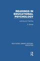 Book cover of: Readings in Educational Psychology. By: Edgar Stones