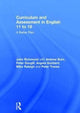 Book cover of: Curriculum and Assessment in English 11 to 19. By: John Richmond